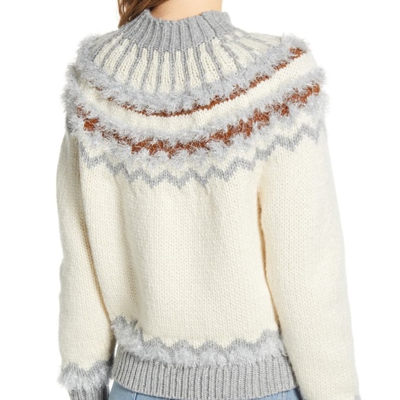 Lou & Grey Fair Isle Sweater White Size M - Picture 14 of 16